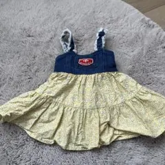 デニムフラワーワンピース 80cm