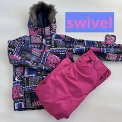 Swivel スウィベル子ども用スキーウェア ピンク