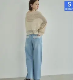 【ゲリラセール】田中里奈 しまむら レースポケット デニムパンツ ライトブルーS