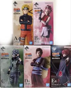 一番くじ NARUTO-ナルト- 疾風伝 風影奪還編　フィギュア　5点セット