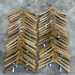 木製ハンガー 39本セット パンツハンガー