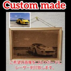 オーダーメイド　ご希望の画像で作成❗レーザー刻印コルクボードのサムネイル