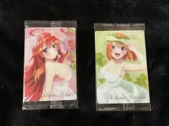 五等分の花嫁　ウエハースカード　中野四葉&五月
