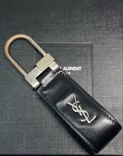 SAINT LAURENT PARIS タッセル キーチャーム ブラック - メルカリ