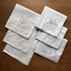 刺繍ハンカチ6枚セット　 スワトウ刺繍？