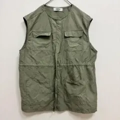 ホリデイ　コットン混紡ベスト　腰絞り　カジュアル
