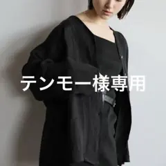 select MOCA リネンノーカラーブラウス