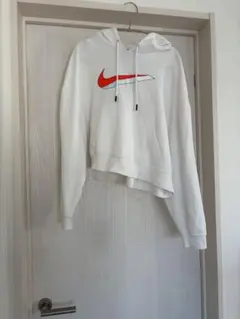 NIKE ナイキ スウェットショート丈 ブラック フード プルオーバー S