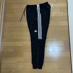 【美品】adidas アディダス　パンツ　メッシュ　ナイロン素材　ブラック　黒