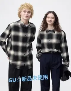 フランネルシャツ ブラック チェック M