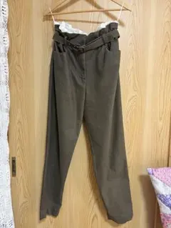 最終値下げ Isa Arfen ベルト付き ハイウエストパンツ