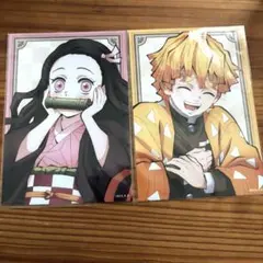 鬼滅の刃 全集中展 ランダムブロマイド 我妻善逸 竈門禰豆子 セット