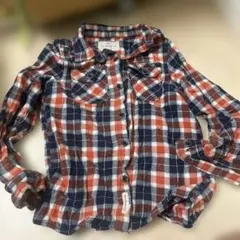 VINTAGE チェック柄長袖シャツ 6