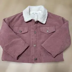 SHEIN コーデュロイ ボアジャケット ピンク 6Yのサムネイル