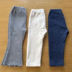 UNIQLO 裏起毛レギンス　フレアパンツ 3点セット