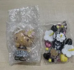 サンリオ　キティ　シークレットマスコット、ストラップセット　黒