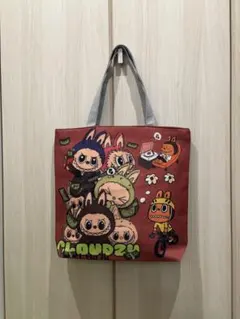 ラブブ　トートバッグ　オレンジに近いブラウン