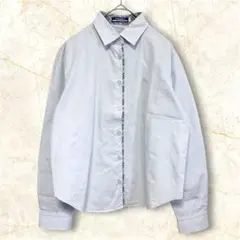 バーバリーブルーレーベル｜長袖シャツ｜ノバチェック｜ホースロゴ｜スカイブルー｜Mのサムネイル