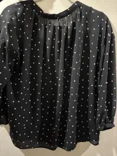 スローブイエナ　ドットブラウス