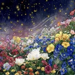アクリル絵画 風景画　原画　お姉ちゃんと見つけた満月のお月見 m**様 アクリル絵画 風景画 原画 お姉ちゃんと見つけた満月のお月見