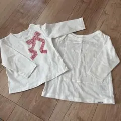 COMME CA ISM ホワイト Tシャツ 2枚セット