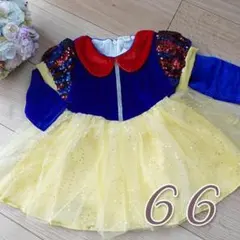 白雪姫　ロンパース　60　ワンピースプリンセスドレス　ディズニー　長袖　ベビー