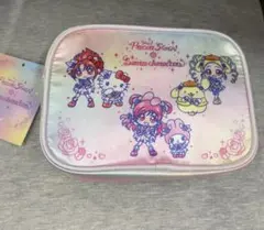 サンリオ×プリキュア　ポーチ　キティ、プリン、マイメロ、シナモン、クロミ、サム