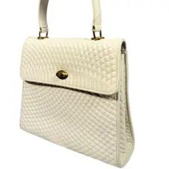 BALLY バリー 2way ショルダーバッグ ロゴ金具 キルティング レザー