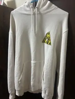 HUF ホワイト パーカー フード付き