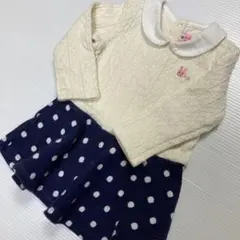 HOT BISCUITS  ミキハウス　⭐︎   サイズ80 ワンピース