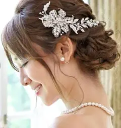 ラブティアラ　ヘアアクセサリー　ユリ　リリーヘッドドレス　ブライダル　プレ花嫁