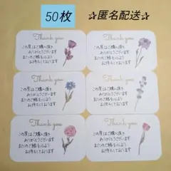 『手書き50枚』サンキューカード　サンクスカード