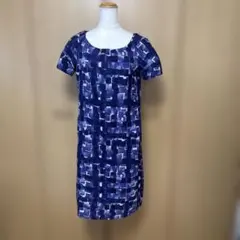 バーバリー半袖 ひざ丈ワンピース