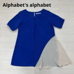 Alphabet's alphabet　 切替半袖ブラウス バイカラーのサムネイル