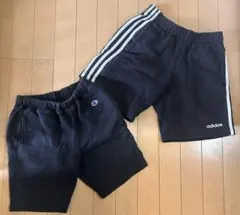 adidas champion ハーフパンツ2枚セット子供140cm 160cm