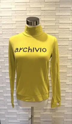 新品archivio イエロー タートルネック