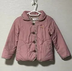 レモネード 120 綿入れ ジャケット ピンク コート フードなし 花 110