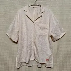 【JaVa】メンズ ポロシャツ トップス 半袖 Sサイズ ジャガード柄