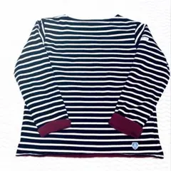 ORCIVAL 裏フリースプルオーバー　バスクシャツ　レッド