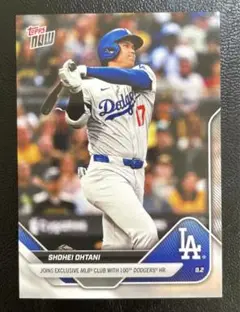 2025 Topps Now #650 大谷翔平 ドジャース通算100本塁打