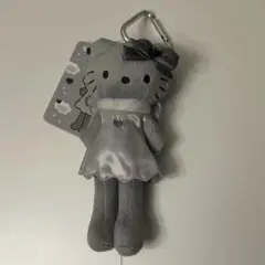 ハローキティ　スタイルアップ　マスコット　エンジェル　グレー　ブラック