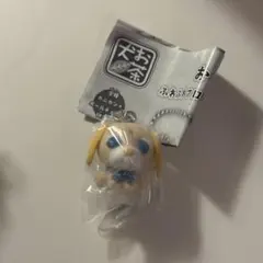 お茶犬　ガチャガチャ　ふわふわフロッキーマスコット　チャイ