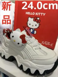 新品　サンリオ　HELLO KITTY レディース　スニーカー 24.0cmのサムネイル