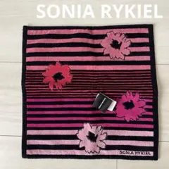 新品⭐︎SONIA RYKIEL ストライプ 花柄 タオルハンカチのサムネイル