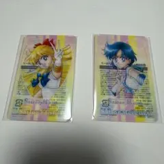 セーラームーン 明治　クリアカード　マーキュリー　ヴィーナス　たけのこの里