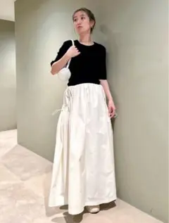 emmi ハーフスリーブニットドッキングワンピース