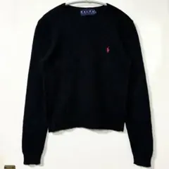 RALPHLAUREN ラルフローレン Vネック ニット セーター　黒
