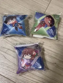くら寿司　クッションチャーム　3点セット　コナン　平次　灰原