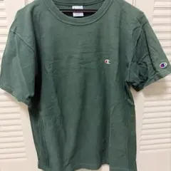 Champion ダークグリーン Tシャツ