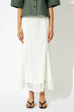 【美品】※※最終値下げ MOUSSY マウジー フレアスカート 白